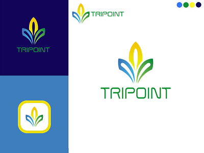 Tripoint-Div-Board-Logo app branding design graphic design illustration logo logos typography ui vector