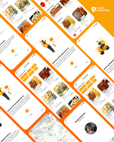 Food Order App branding graphic design ui