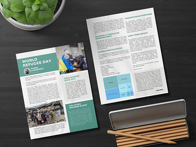 World Refugee Day Article Design article graphic design layout