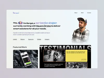 Portfolio Page bumazhnov designersofdribbble hype4academy portfolio squareplanet trends2024