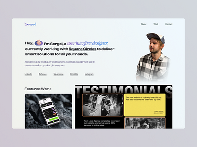 Portfolio Page bumazhnov designersofdribbble hype4academy portfolio squareplanet trends2024