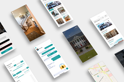 HomeAR Application ar ar user interface augmented reality digital real estate mobile application mobile ui property browsing real estate real estate technology ui user experience user interface uxui design virtual tour