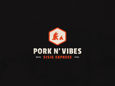 Pork N' Vibes Logo Design branding fast food food business logo design typography visual identity