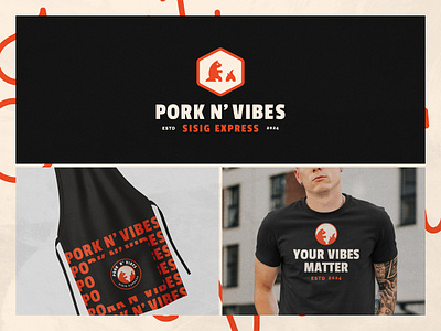 Pork n' Vibes - Visual Identity brand identity branding fast food food branding food business logo design visual identity