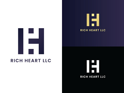 This logo design is based on Combination of Letter R + Letter H branding illustration logo motion graphics vector