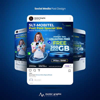 Social Media Post Design advertizement branding flyer design graphic design marketing master graphic mobital photoshop post design sachintha denuwan