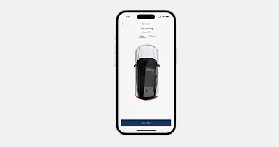 Car Start Functionality animation automobile design dribbble figma product design prototyping ui uxui volvo