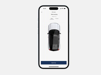 Car Start Functionality animation automobile design dribbble figma product design prototyping ui uxui volvo