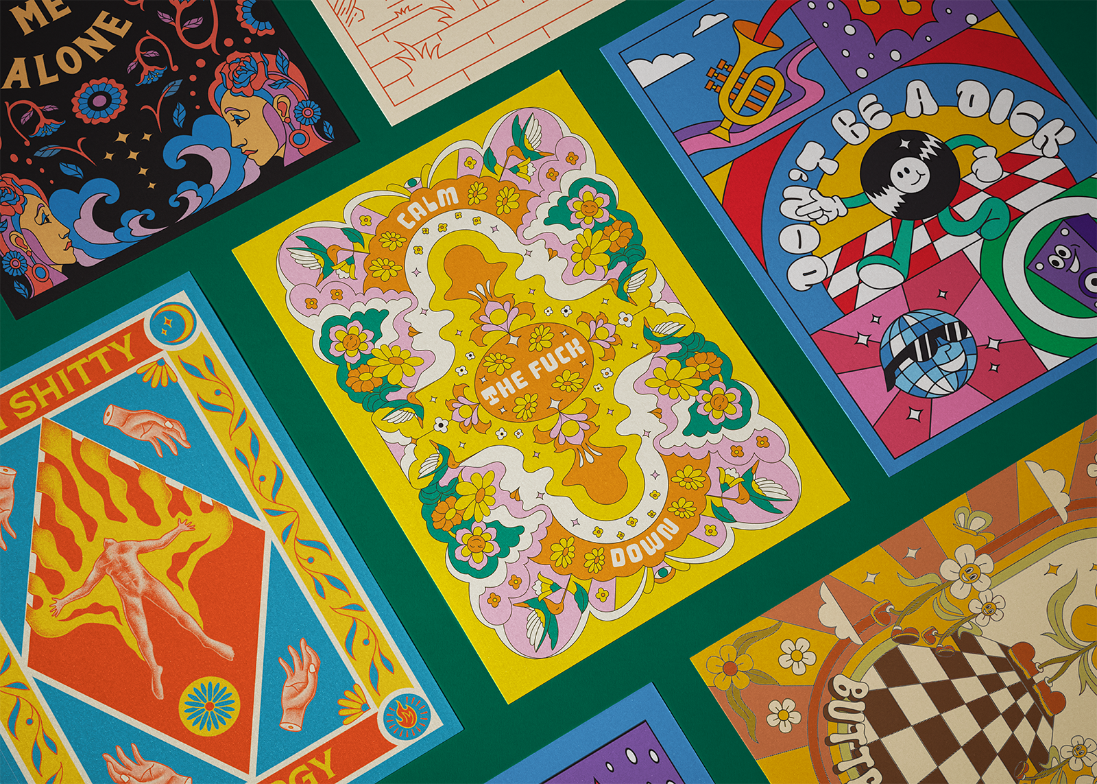 Example of Retro Merchandise Illustration  