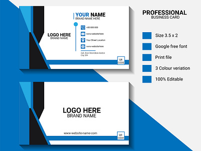 Professional Business card design bi fold brochure business card card flyer id card illlustrator photoshop tri fold