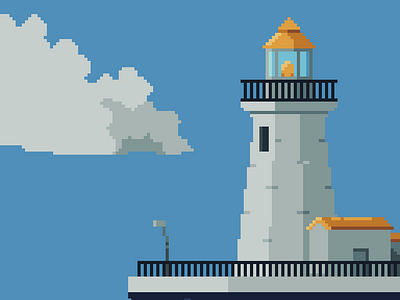 The lighthouse aseprite lighthouse pixel art