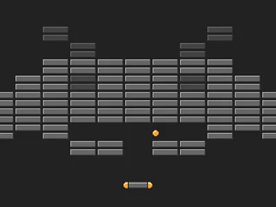Ode to Arkanoid font game pixel retro