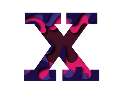 Tried making letter X. Why? because it is my favorite. adobe illustrator design graphic design