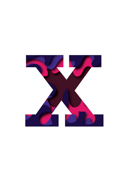 Tried making letter X. Why? because it is my favorite. adobe illustrator design graphic design