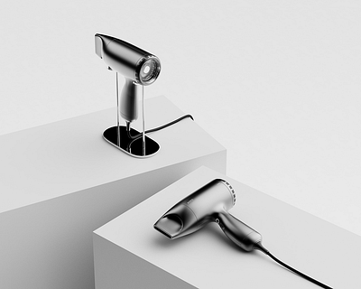 Hair dryer branding graphic design motion graphics