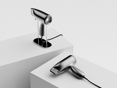 Hair dryer branding graphic design motion graphics