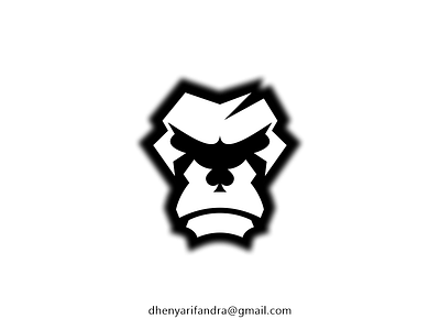 LOGO GORILLA MODERN AND SIMPLE animation branding design gorilla graphic design icon illustration logo vector