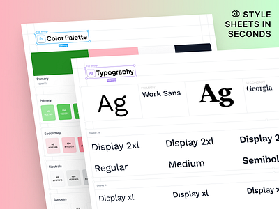 Streamline Your Design Process with Ideal Typography and Colors color palette colours design design system fonts free illustration typography ui ui design ui kit ui ux uiux user experience user experience deisgn user interface user interface design ux uxui website