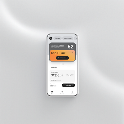 Simple banking app UI by Milkinside by Gleb Kuznetsov on Dribbble
