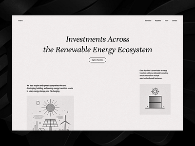 Renewable Energy design energy layout minimal polodashvili solar tato ui ux web