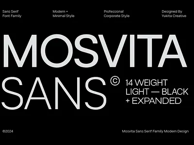 Mosvita Complete Family branding font font family graphic design sansserif typography