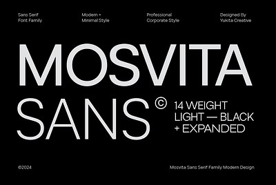 Mosvita Complete Family branding font font family graphic design sansserif typography