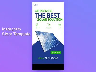 Social media-solar energy stories and template profile social media social network