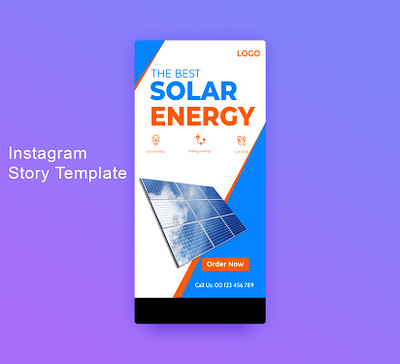 Social media-solar energy stories and template communication interface mobile design profile social media