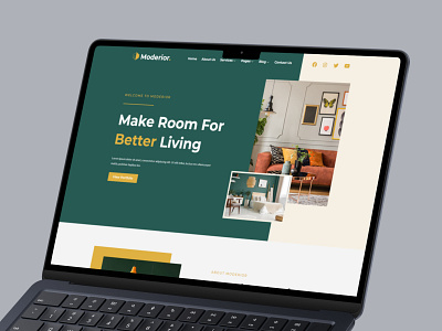 Interior Header Design header design hero design interior website header design intorio design ui design ui kit visual design web design web ui website design