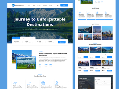 Travel Agency Website adventure behance branding design dribbble tour travel travelagencywebsite ui uiux designer userinterface website