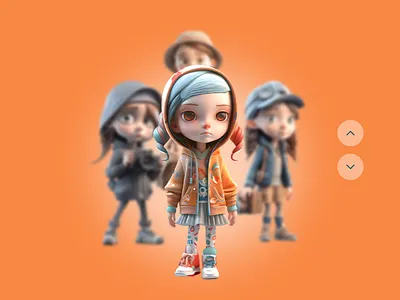 Interactive Carousel Component 3d animation carousel creative jaweria design interaction interactive carousel jaweria mehboob ui