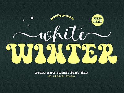 White Winter - Retro Font and Script Font Duo boho font bold font calligraphy christmas font classic font cursive font font fonts handwriting lettering modern font old font retro font script font swash font tail font typeface typography vintage font wedding font