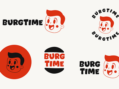 Burgtime retro mascot burgtime burgtime identity design logo design mascot logo restaurant restaurant identity design restaurant logo design retro identity retro logo retro mascot retro restaurant mascot