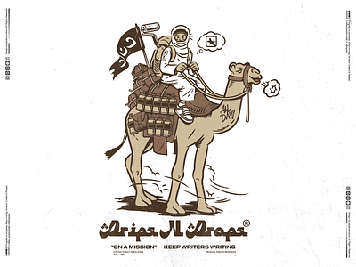 DRIPSNDROPS - Desert Storm arab camel character delivery desert graffiti illustration indonesia malaysia middleeast sahara sneakers spraycan street streetwear vandal vector