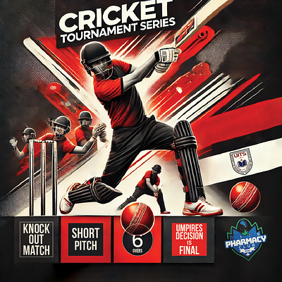 "Cricket Tournament" Social media post design aigraphics bangladesh branding brushier design graphic design poster design social media poster design