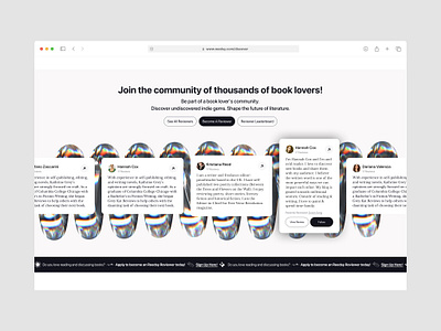 Books discovery platform 📚 books discover dribbble popular reviews testimonials ui ui design web design
