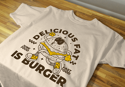 Delicious fat is burger adpr