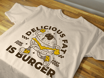 Delicious fat is burger adpr