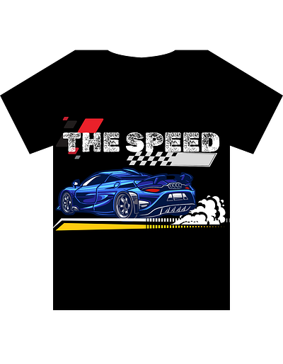 High-Speed Car T-Shirt Design | Bold & Dynamic 3d animation branding graphic design logo motion graphics speed car t shirt ui