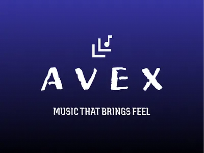 Avex Music App Logo Design app app logo branding design graphic design illustration logo music app design music app logo music logo typography ui user experience user interface ux vector