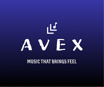 Avex Music App Logo Design app app logo branding design graphic design illustration logo music app design music app logo music logo typography ui user experience user interface ux vector