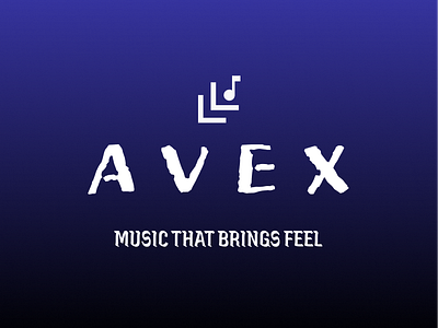 Avex Music App Logo Design app app logo branding design graphic design illustration logo music app design music app logo music logo typography ui user experience user interface ux vector