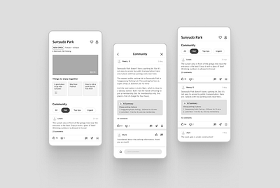 Community based travel app app design travel ui ux wireframes