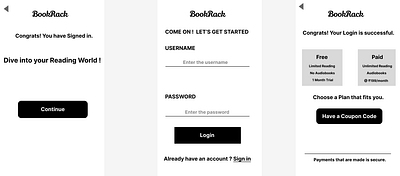 Login Page for Mobile ui