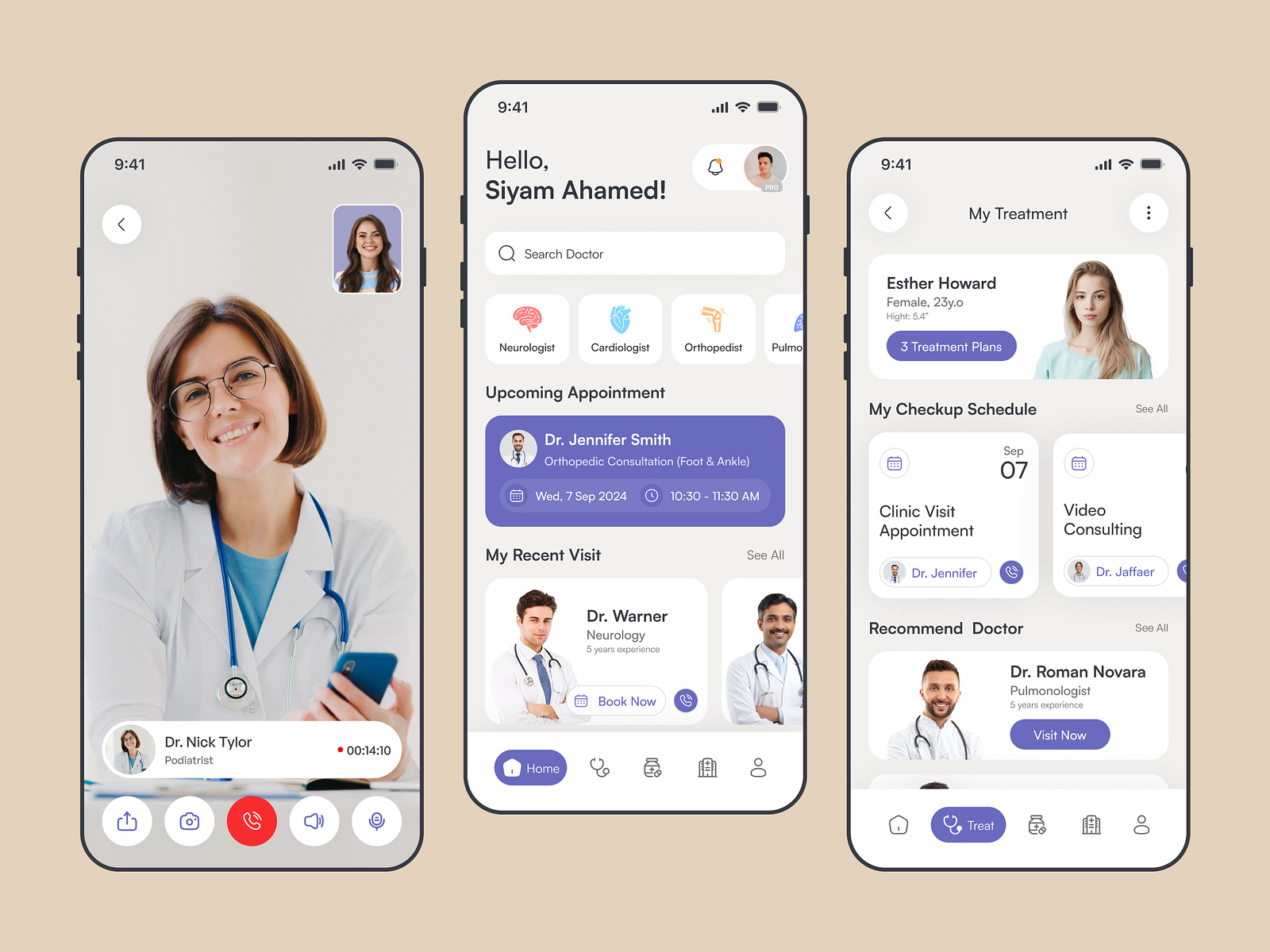 Doctor App by Siyam for Arobix Design on Dribbble