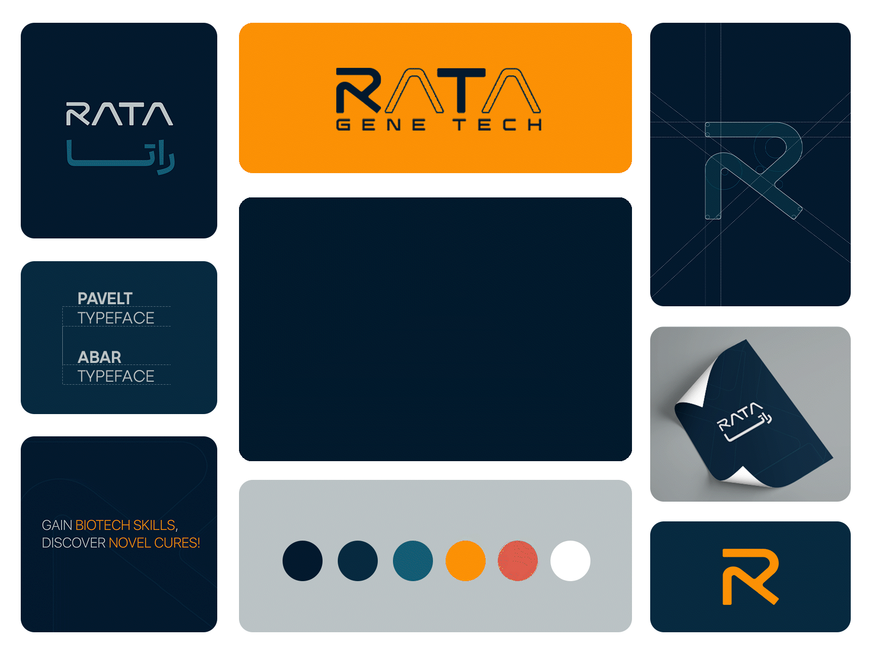 Rata Gene Tech branding graphic design logo motion graphics