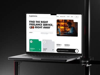 Freelance Landing Page Design - UI UX design ui design uiux uiux design user experience user interface