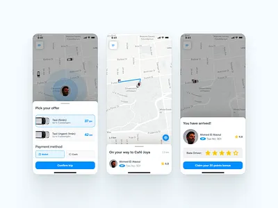 Taxi Mobile App app app ui mobile app on demand app taxi app uber ui ui design uiux design