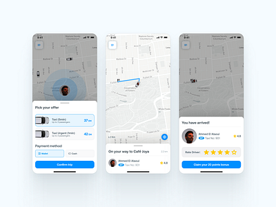 Taxi Mobile App app app ui mobile app on demand app taxi app uber ui ui design uiux design