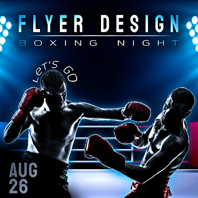 Boxing Flyer Design branding design graphic design typography